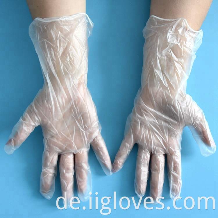 Ökofreundliche Hygiene Klares Lebensmittelhandling Haus Küche Kochbakterien Plastik PVC Vinylhandschuhe